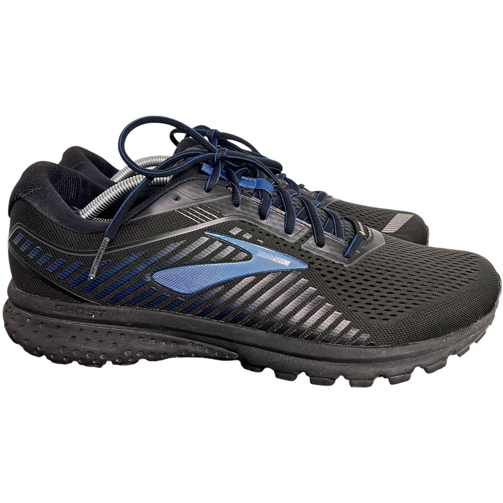 Brooks Ghost 12 GTX Mens 12.5 Black Blue Gore-Tex Running Shoes 1103111D064